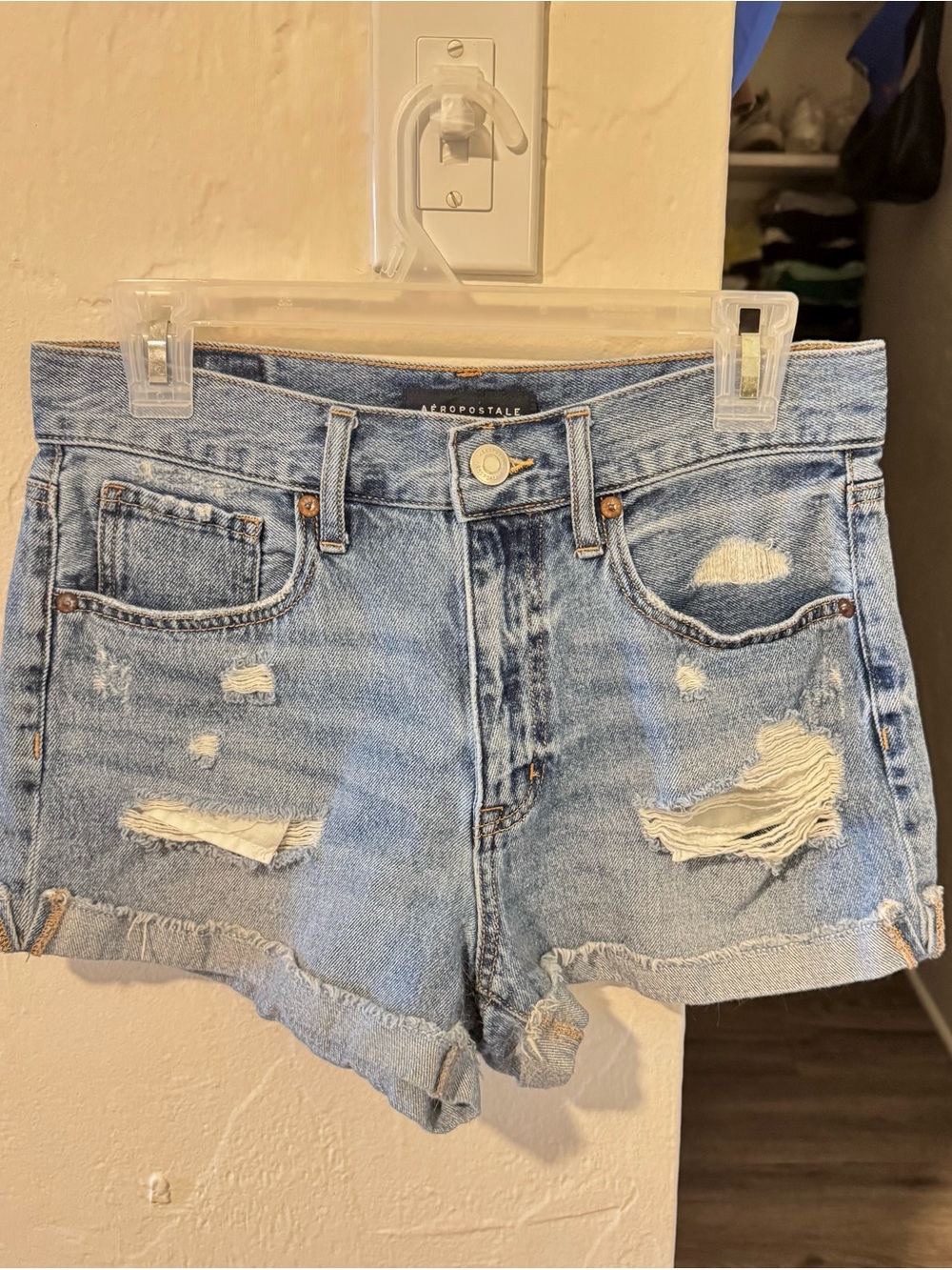Aeropostale Denim Mom Shorts Size 6